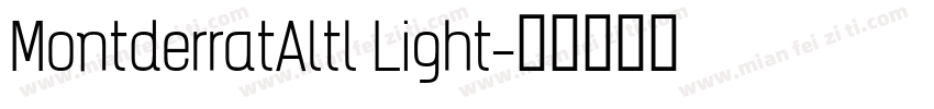 MontderratAltl Light字体转换